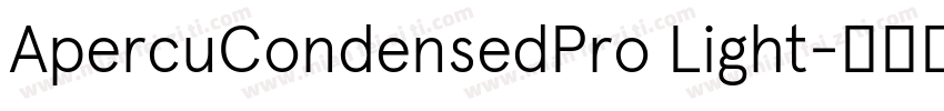 ApercuCondensedPro Light字体转换